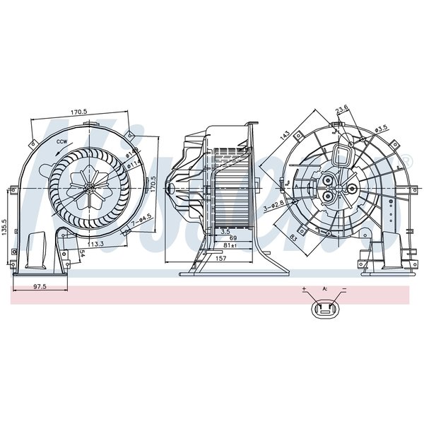 Nissen Blower Motor, 87025 87025